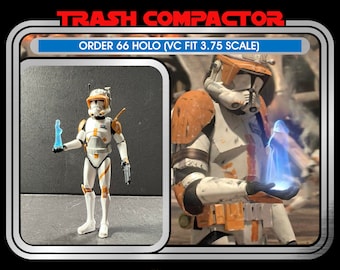 Order 66 Holo (for Vintage collection 3.75 right hands) - Vintage-style Star Wars custom