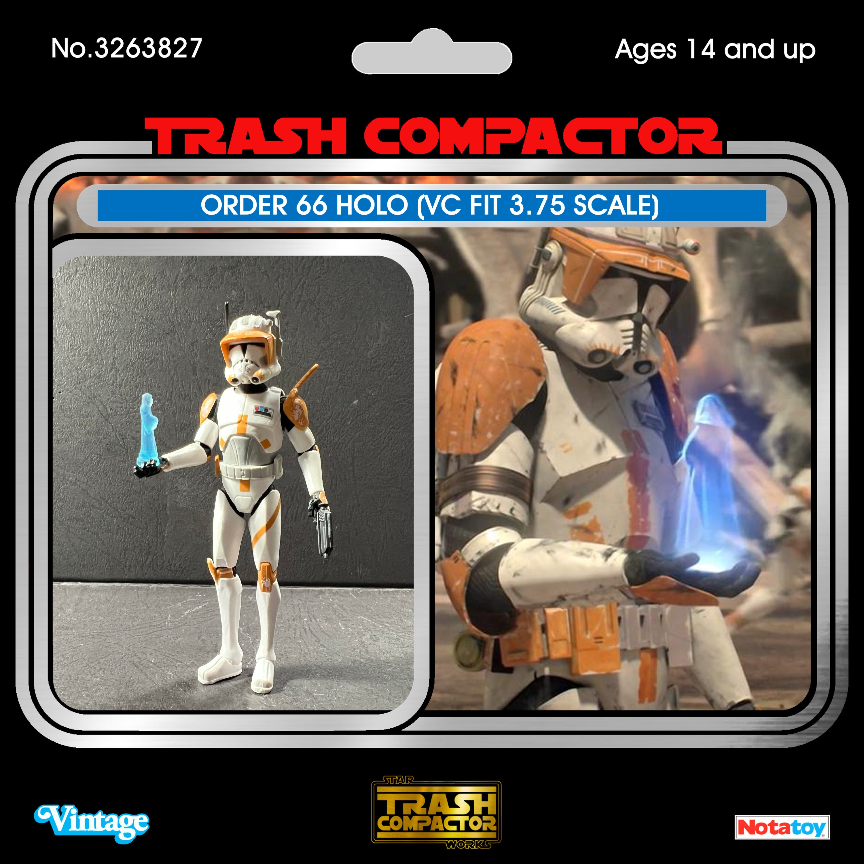 Order 66 Holo (for Vintage Collection 3.75 Right Hands) - Vintage 