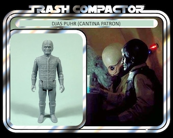 Djas Puhr (Cantina Patron)  - 3D Printed Vintage/Retro Style Star Wars Custom Resin Model Figure Kit