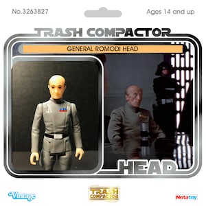 General Hurst Romodi Head- Vintage-style Star Wars custom (3.75 Scale)