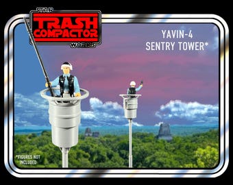 Yavin 4 Sentry Tower - Vintage-style Star Wars custom - 3D printed