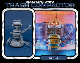 Galaxy's Edge - DJ R-3X - 3D Printed Vintage/Retro Style Star Wars Custom Resin Model Figure Kit