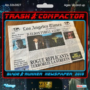 Blade Runner 2019 (Secret Cinema) Los Angeles Times Fan/Cosplay Newspaper