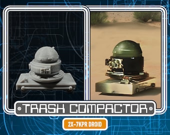 2X-7KPR Droid  - 3D Printed Vintage/Retro Style Star Wars Custom Resin Model Kit