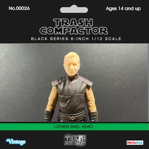 Luthen Rael Head 1/12 Black Series 6 Inch Scale - 3D Printed- Vintage-style Star Wars custom