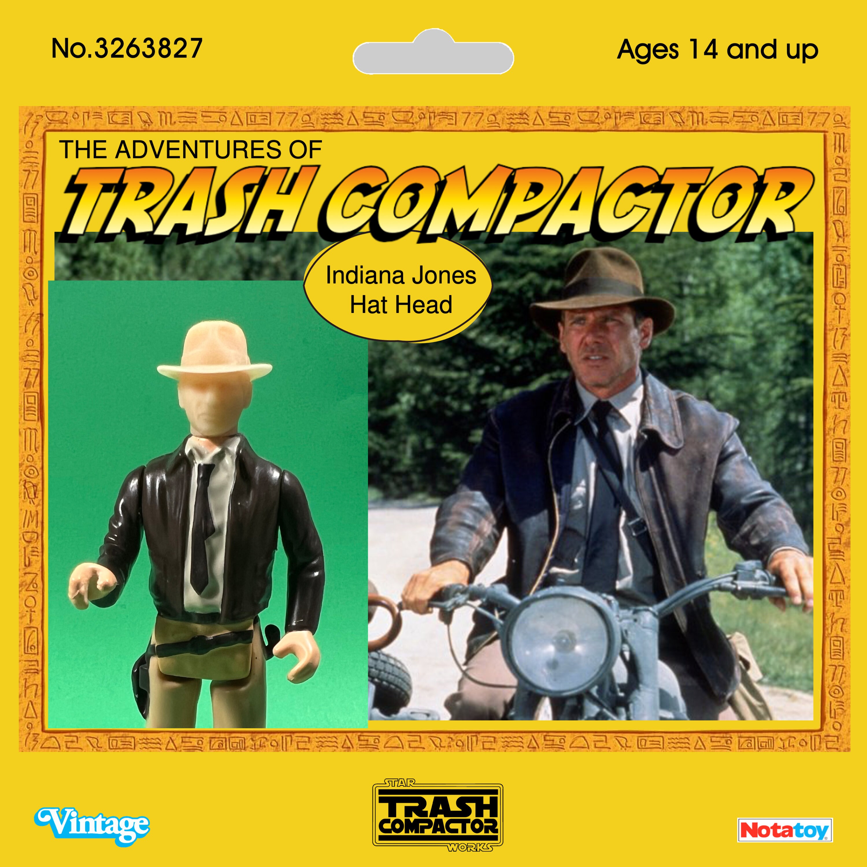 Indiana Jones-hoed (retro-pasvorm) - 3D-geprint - Star Wars-stijl in vintagestijl
