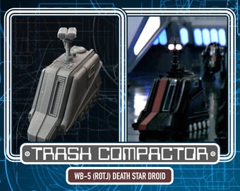 WB-5 (Death Star Droid) - 3D Printed Vintage/Retro Style Star Wars Custom Resin Model Droid Kit