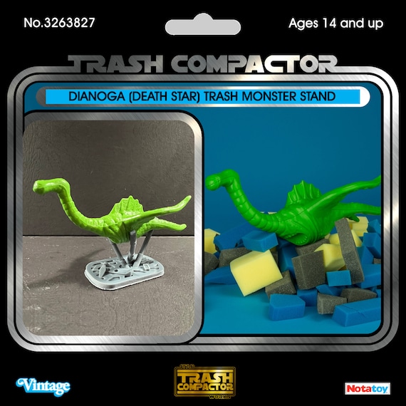 Dianoga death Star Trash Monster Stand 3D Printed Model Etsy