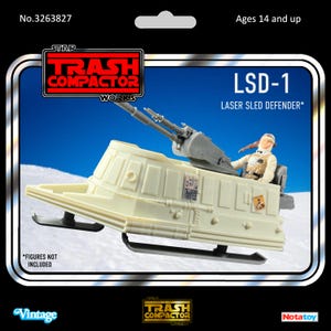 LSD -1 - Rebel Laser Sled Defender  - 3D Printed Model Kit- Vintage-style Star Wars custom