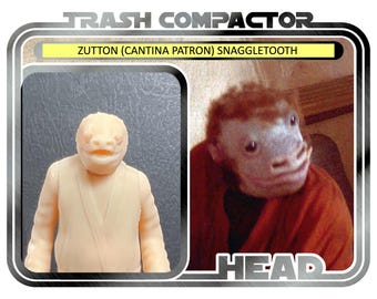 Zutton Head (Cantina Patron) Snaggletooth - 3D Printed Model Kit- Vintage-style Star Wars custom