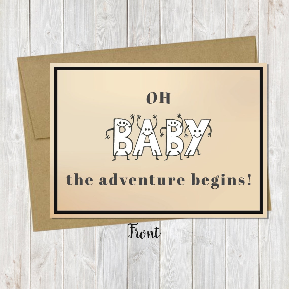 PREGNANCY ANNOUNCEMENT Card PRINTED Postcard Pregnancy Etsy