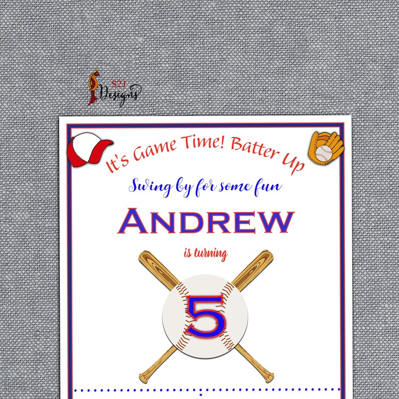Personalized Children's Birthday Party Invitation Card - Etsy