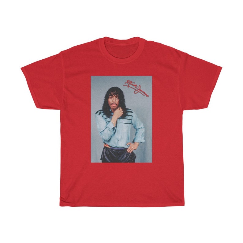 T-Shirt Homme Rick James Signature - Cadeau Pour Fans - Noir - Toutes Tailles - Marque Gildan