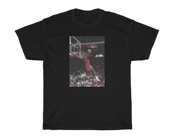 Michael Jordan Famous Infamous Jumpman Free Throw Line Dunk Shirt, Chicago Bulls 90s, NBA Vintage Tshirt, Basketball Star The Last Dance Tee