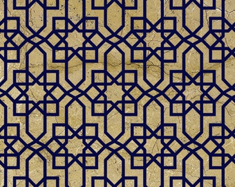 Moroccan Stencil Allover Pattern Painting Wall Furniture Floor Patio Wood Floor Patio Card making Reusable Flexible Crafts Mylar190 TE457