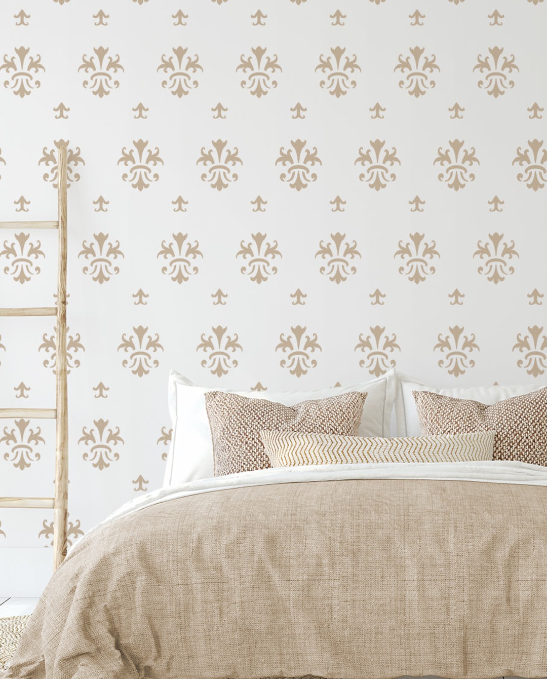 Lilly Flower French Stencil Allover Pattern Painting Wall Furniture ...