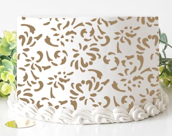 Floral Lace Pattern Stencil - Large Wall Decoration Ideas Reusable La22