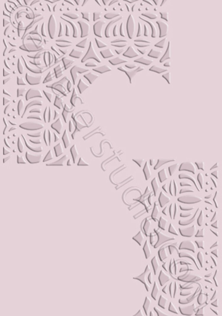 Lace Stencil Scroll Corner Border Painting Furniture Wall Reusable ...