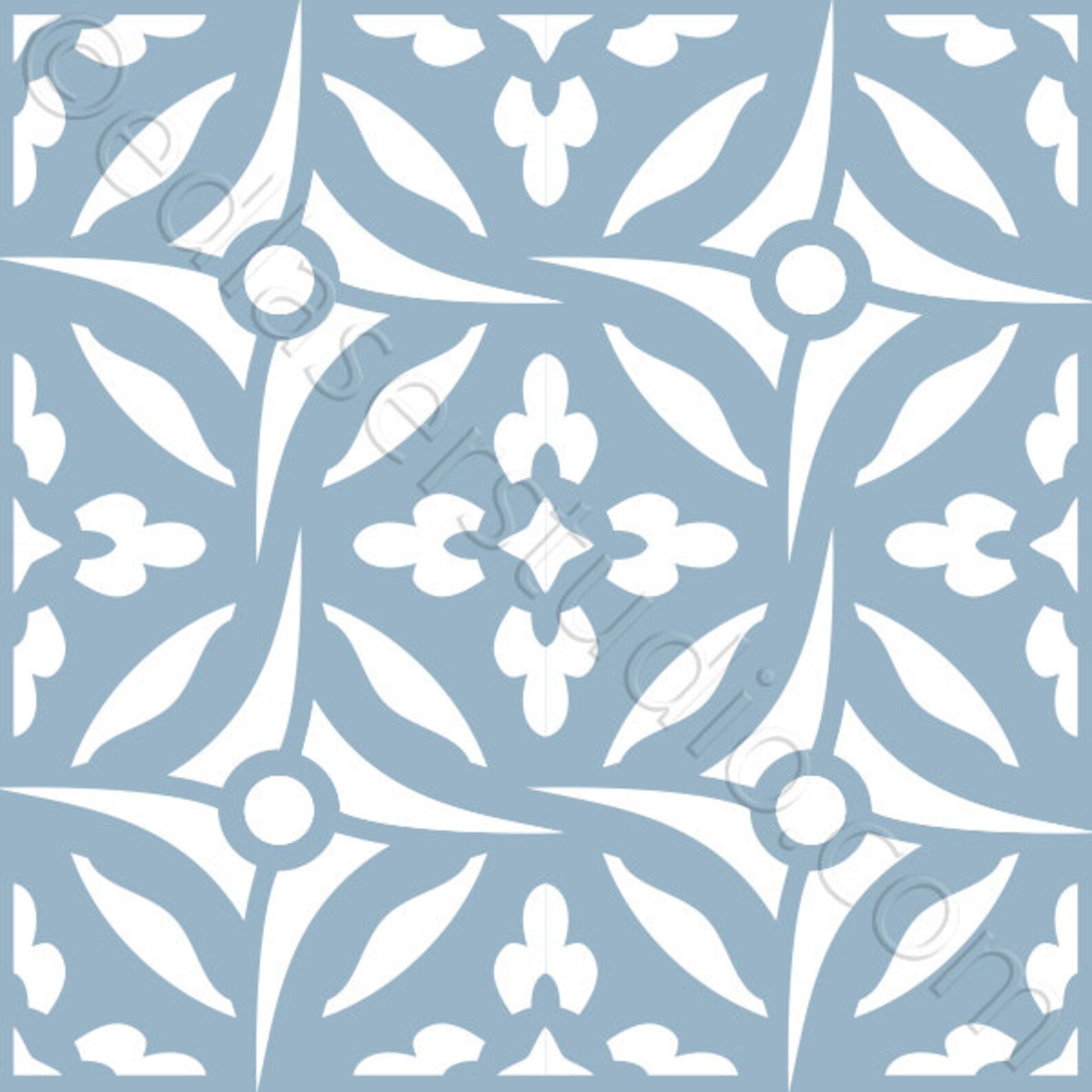 Stencil Moroccan Pattern Tile 100x100 Various Etsy