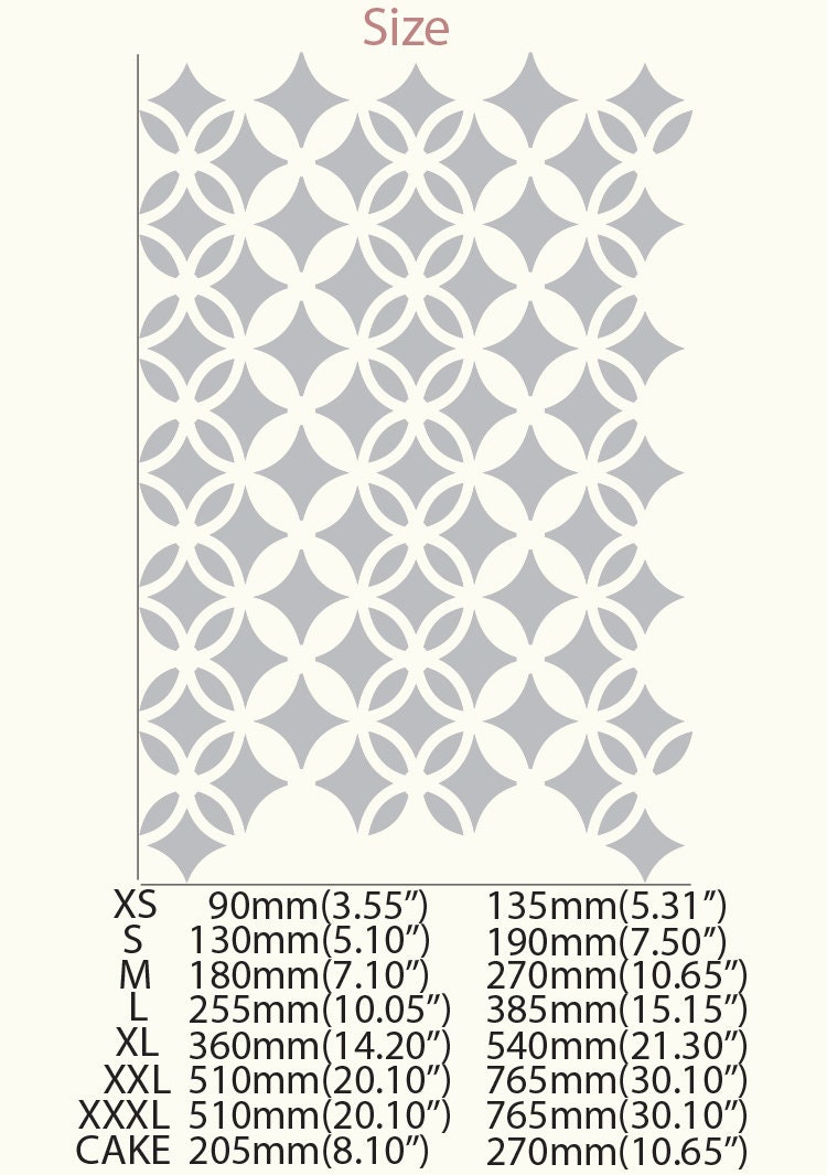 Moroccan Stencil Allover Pattern Painting Wall Furniture Floor Patio ...