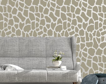 Giraffe Animal Print Stencil Allover Pattern Painting Furniture Wall Wood Reusable Flexible Card making Crafts Art TE485