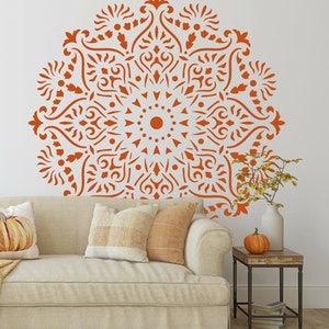 Mandala Large Wall Stencil Paint Furniture Canvas Fabric Wood Patio Floor Home Decor  Crafts Art Reusable Template DL32