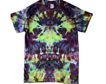 Adult Unisex Small Psychedelic Ice Tie Dye T-Shirt