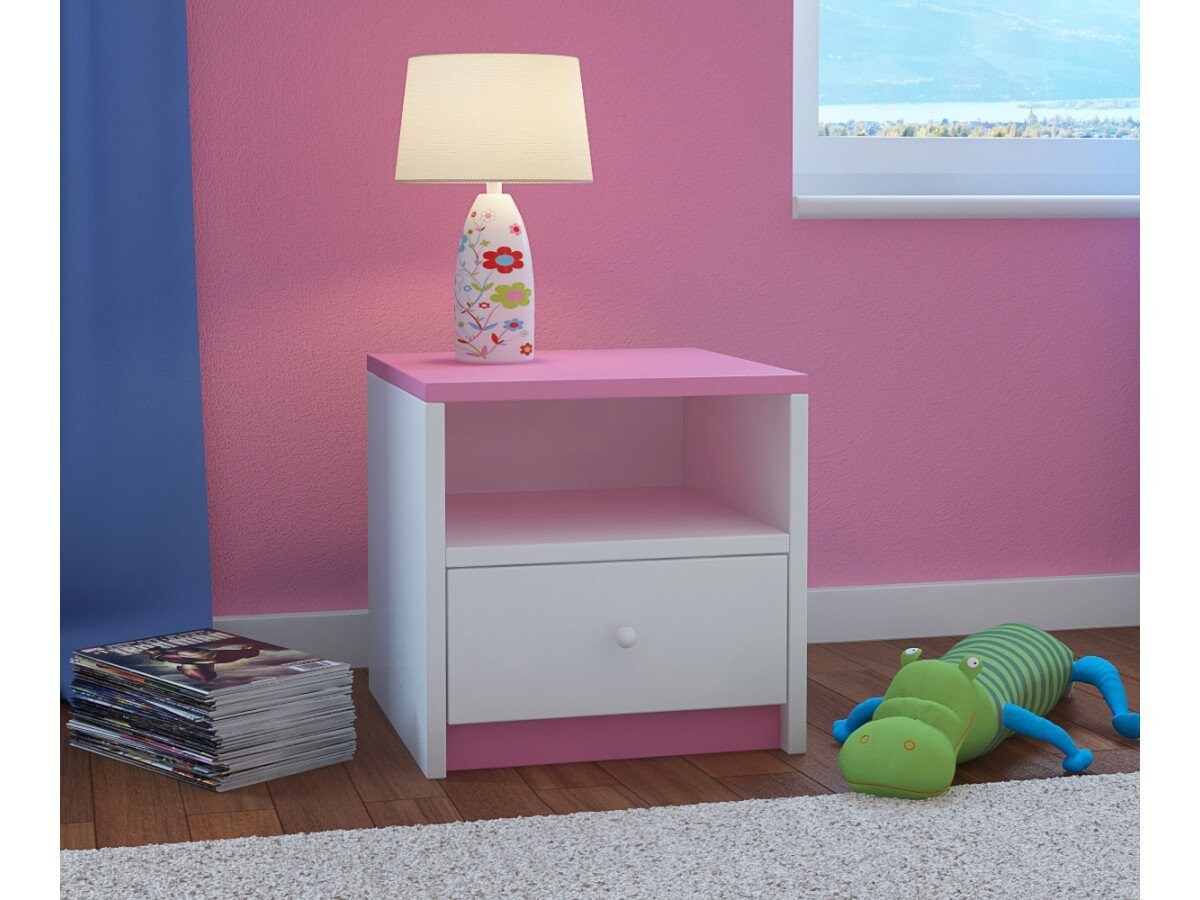 Kids Bedside Table Babydreams Colourpink Size40x40x30 Etsy UK