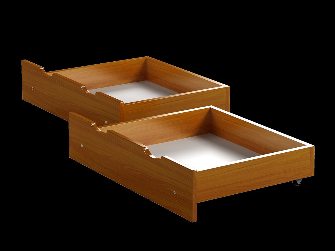 Cajones dobles Debajo de la cama Tamaño de | Etsy