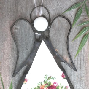 Angel Ornament, Roses, Friend, Christmas Ornament, Angel Gift, Guardian Angel, Remembrance Angel