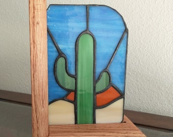 Bookend, Unique, Cactus, Western, Book Lover Gift, Bookend Decor