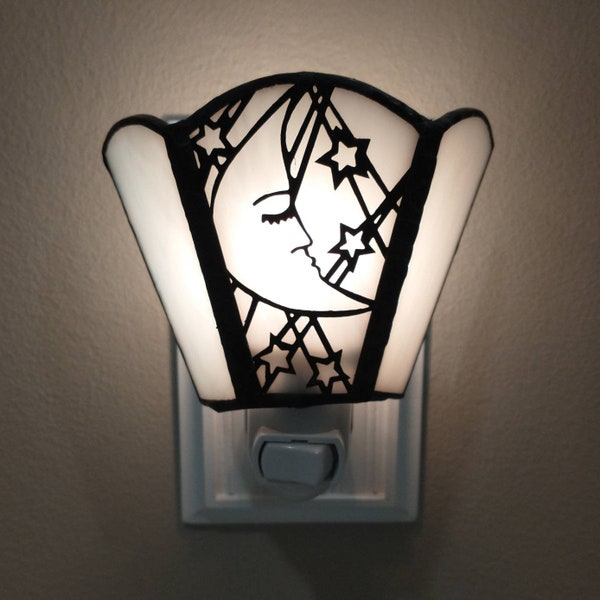 Moon and Star Night Light Etsy