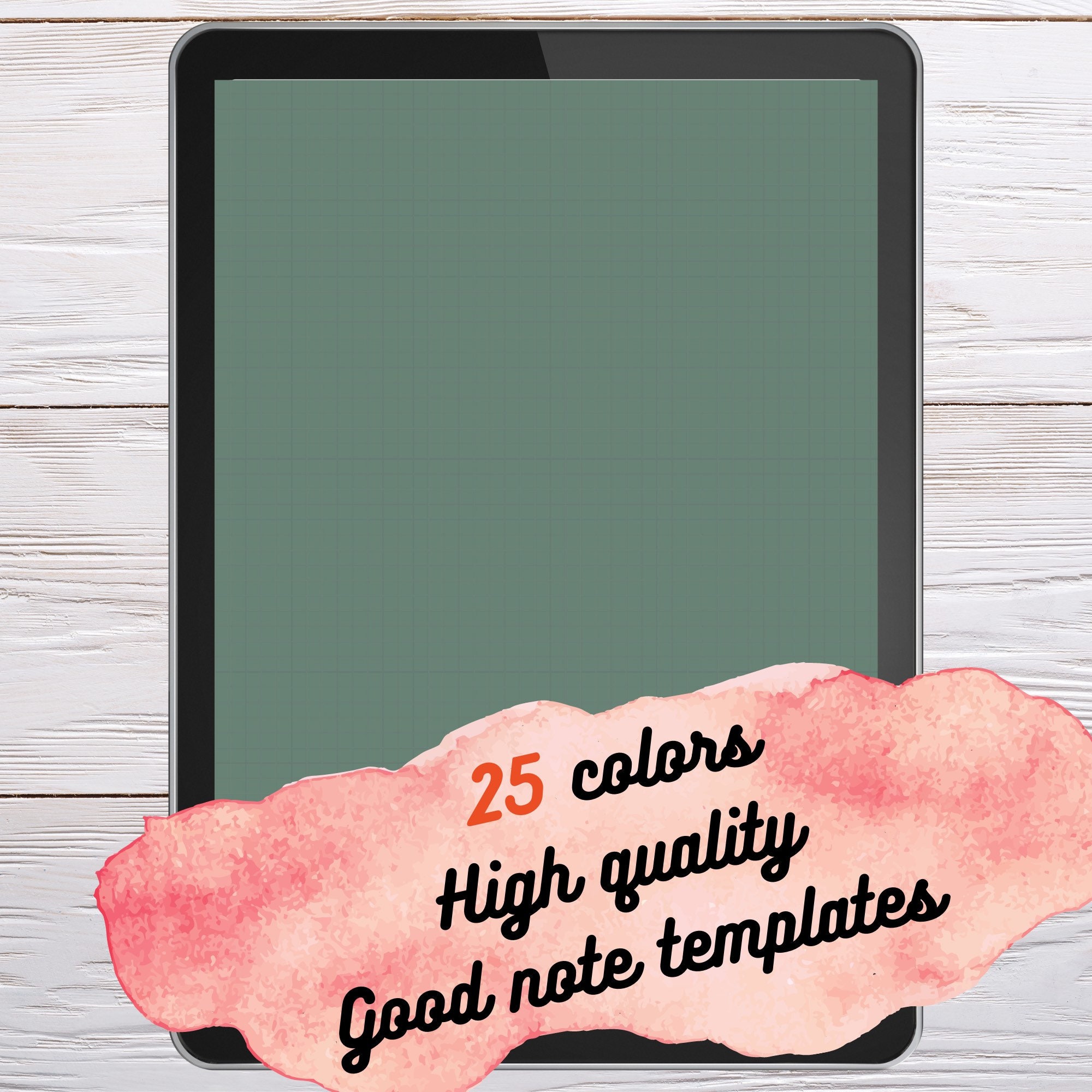 25 Colorful Grid Note Templates Graph Paper Templates IPad Digital Note