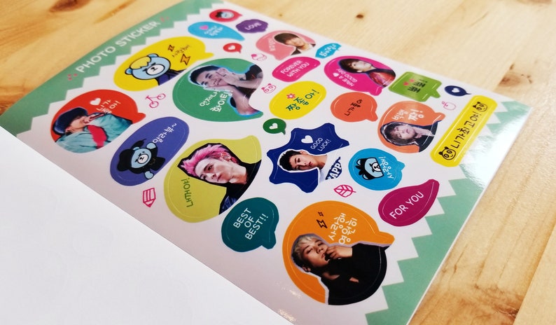 16 Pg Kpop Idol Sticker Book Bts Bangtan Exo Red Velvet Etsy