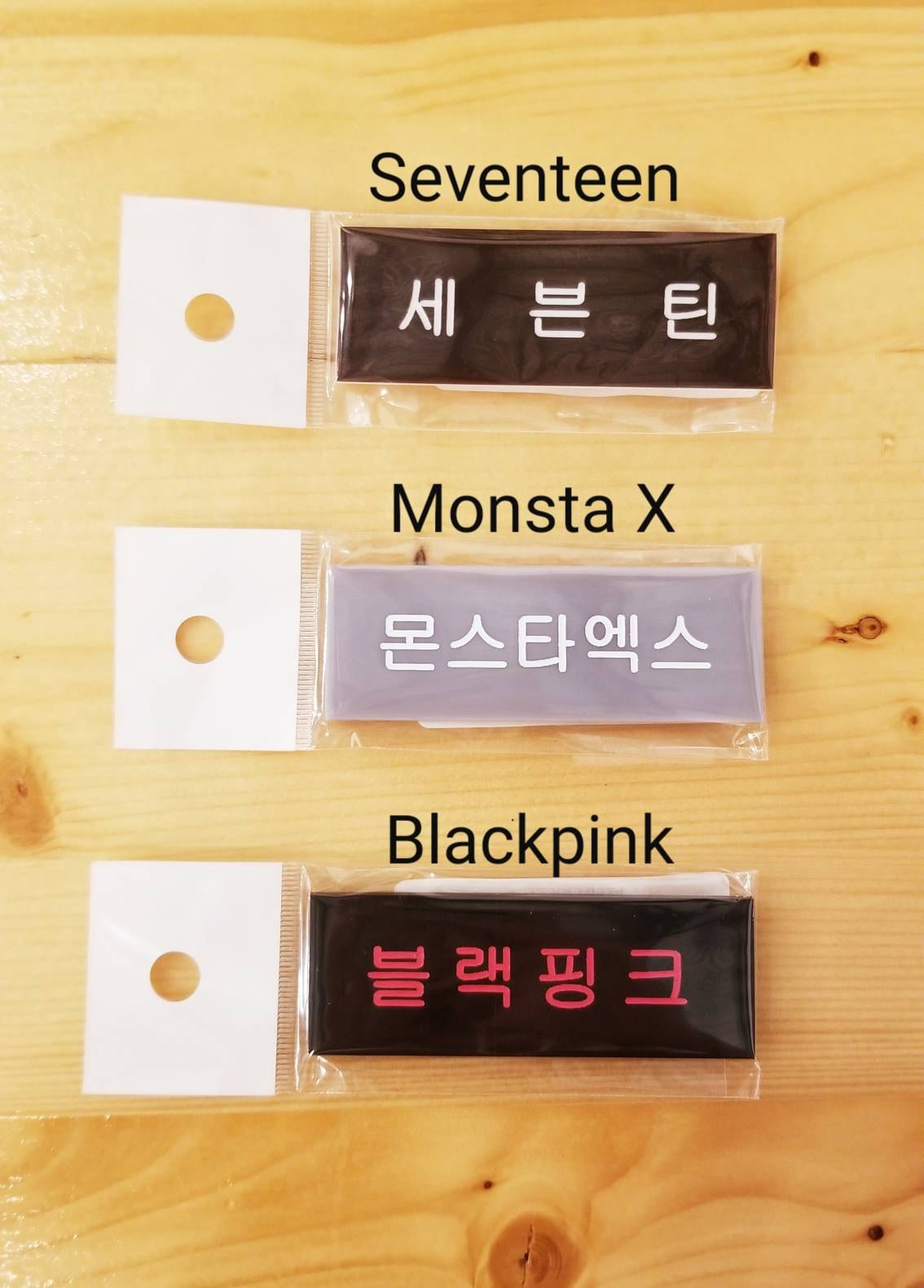 Kpop Idol Name Tag Blackpink Seventeen BTS Army Monbebe Kpop | Etsy