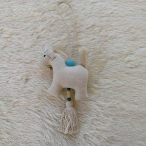 Horse key chains Horse keychain Animal keychain Fabric horse Horse Key ring Stuffed horse colorful embroidered horse gift for her Gift Horse
