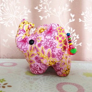 Stuffed Elephant Doll Elephant Handmade Elephant plush doll Home Decor Animal Doll Toy Gift for Children red elephant Toy Gift for birthday