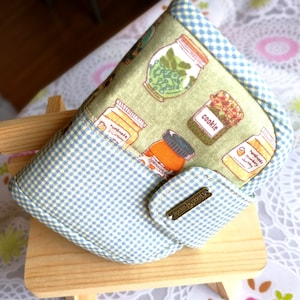 Card Holder of Cotton Business Cards Holder Handmade Gift 18 Pockets Credit Card Wallet Cotton With Magnet Button Gift for Her for Women