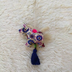 Horse key chains Horse keychain Animal keychain Fabric horse Horse Key ring Stuffed horse colorful embroidered horse gift for her Gift Horse