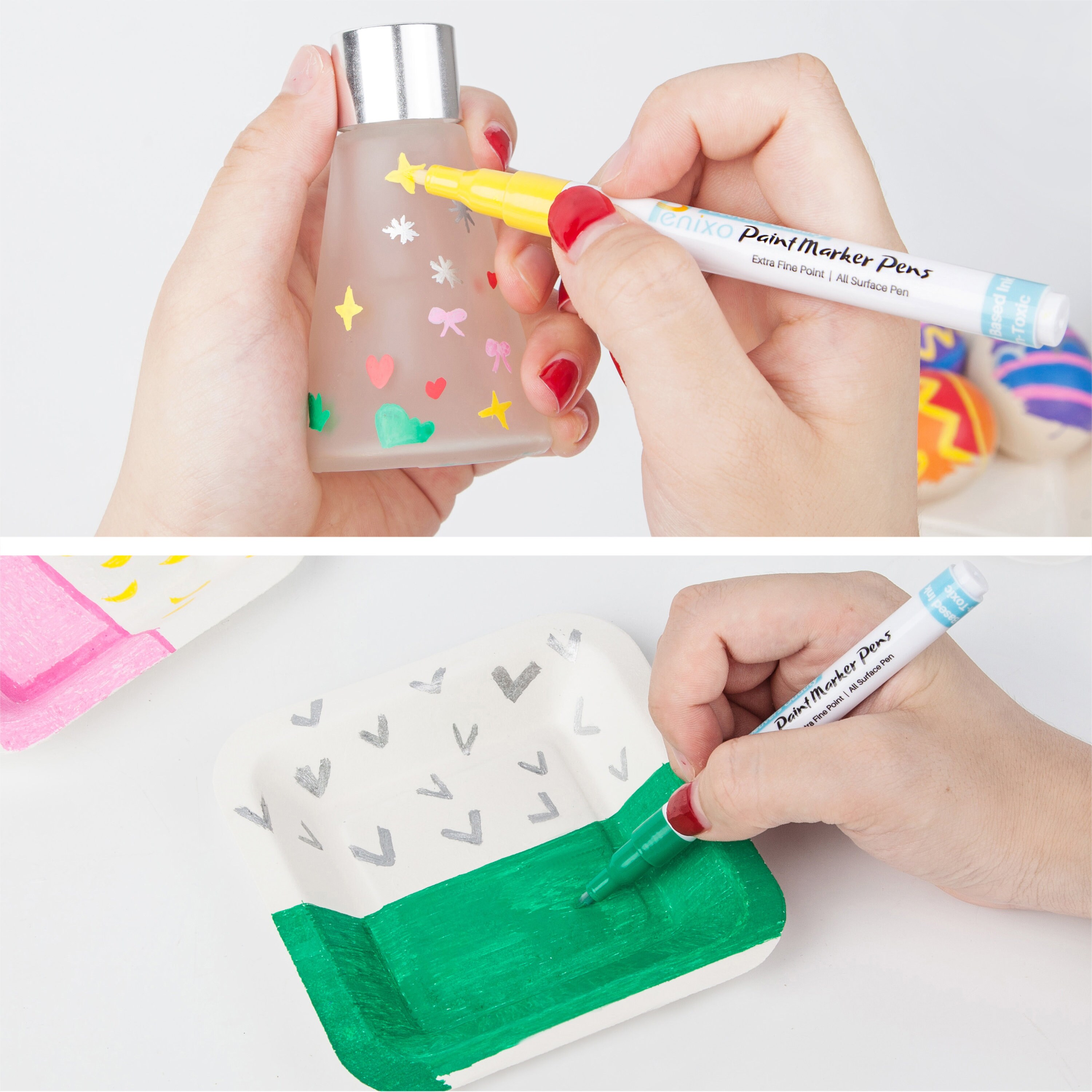 Premium Acrylic Paint Pens Set of 12 Acrylic Markers Extra | Etsy