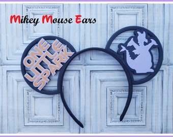 Figment One Little Spark Epcot 3d Printed Mouse ears - custom  Mikey Mouse Ears