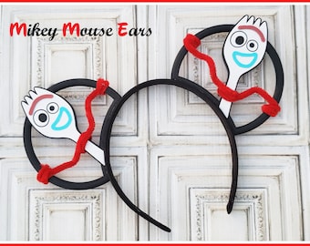 Forky Toy Story 3d Printed Mouse ears - Custom - Mikey Mouse Ears