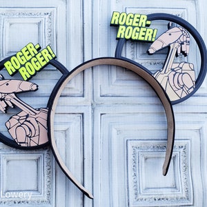 Roger Roger Star Wars 3d Printed Mouse ears - Custom - Mikey Mouse Ears
