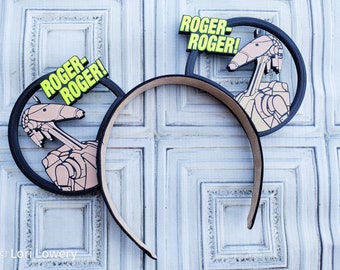 Roger Roger Star Wars 3d Printed Mouse ears - Custom - Mikey Mouse Ears
