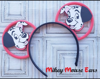 Dalmatians 101 ears 3D Printed Mouse ears - Bow optional -