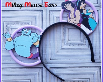 Aladdin Jasmine Genie 3D impreso Orejas de ratón - Arco - Personalizado disponible