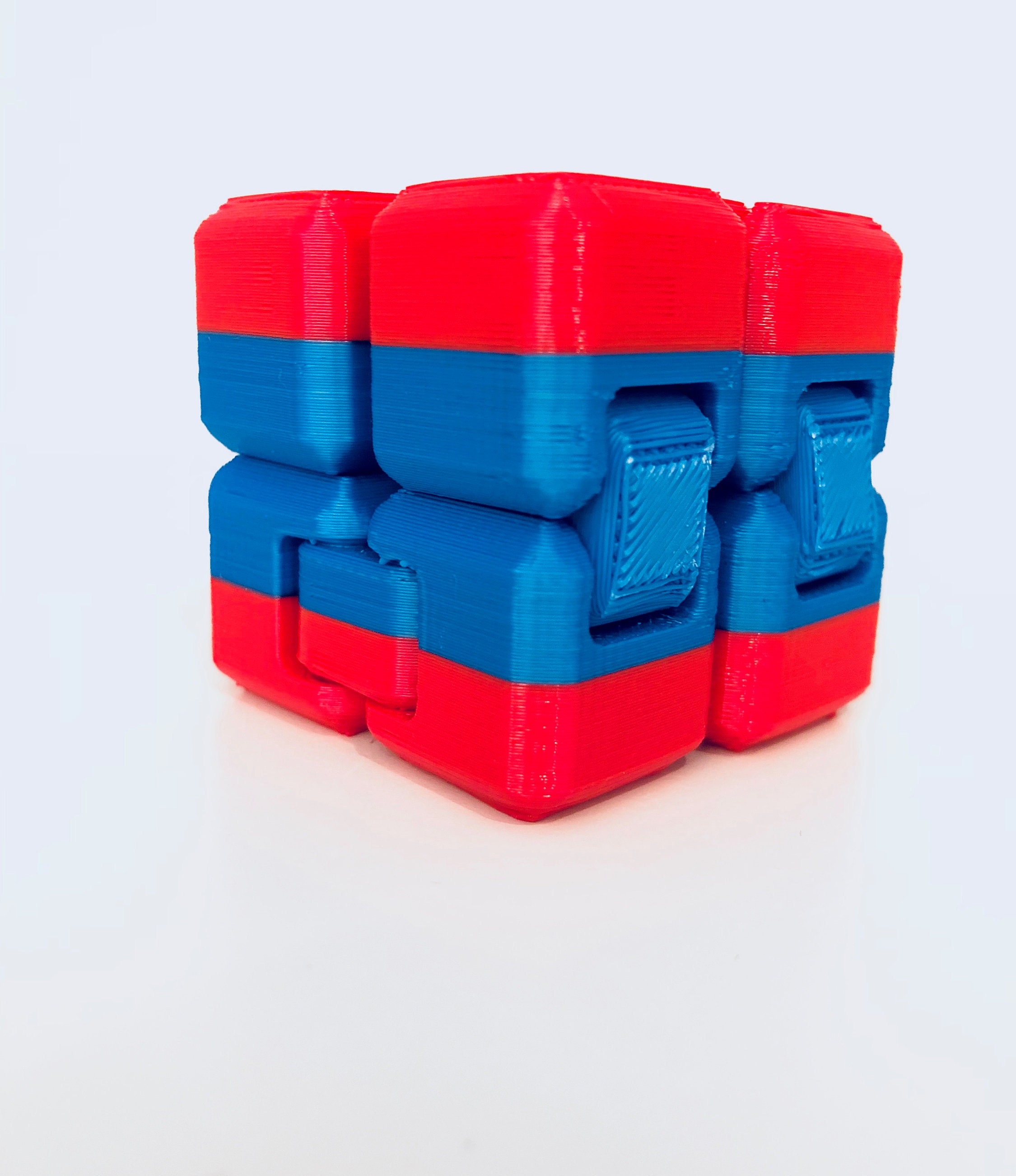 Two Color Fidget Cube Fidget Toy Infinity Cube Fidget Etsy
