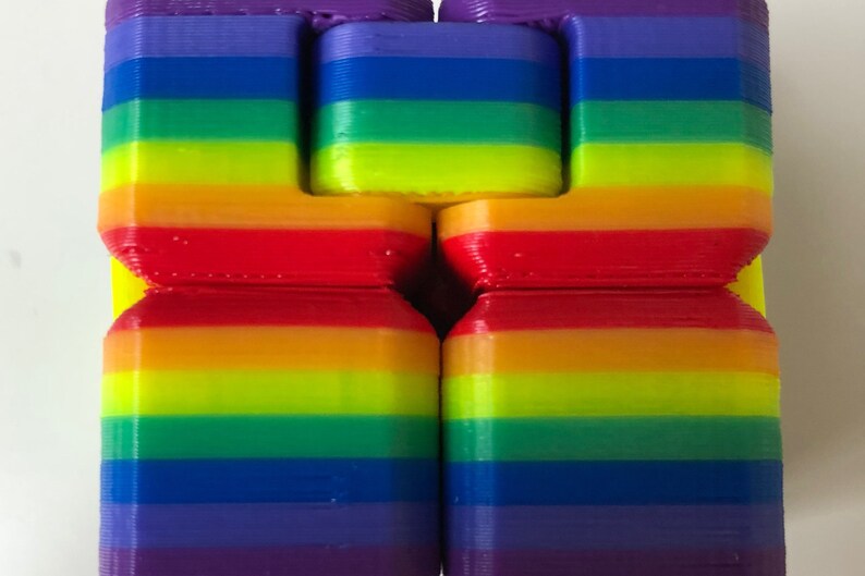 Rainbow Fidget Cube Fidget Toy Infinity Cube Fidget Etsy