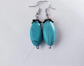 Turquoise Beaded Earrings