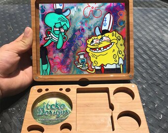 Spongebob and Patrick Rolling Tray